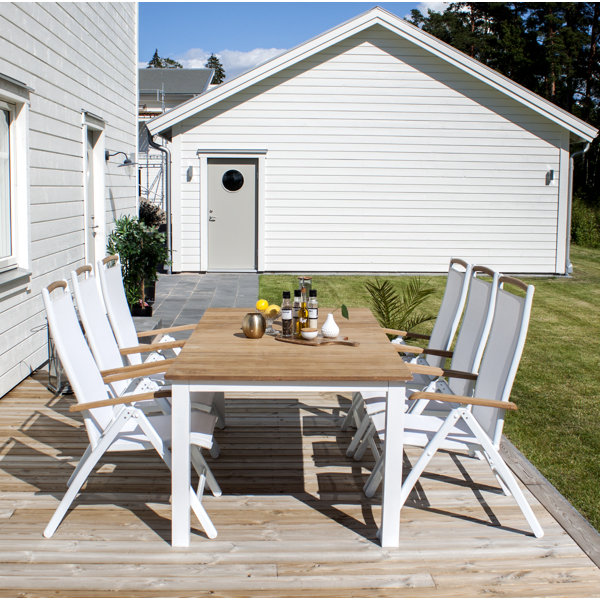 Ebern Designs Ausziehbarer Esstisch Anoki aus Aluminium | Wayfair.de